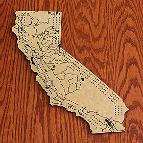 California Cribbage Board